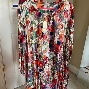 Jodifl Floral High Low Dress NWT